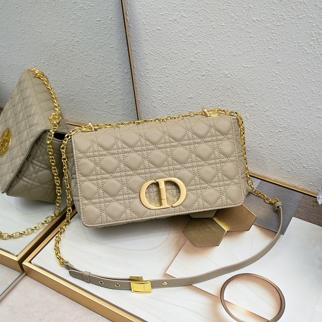 Dior Caro Beige Bag 28cm - 1