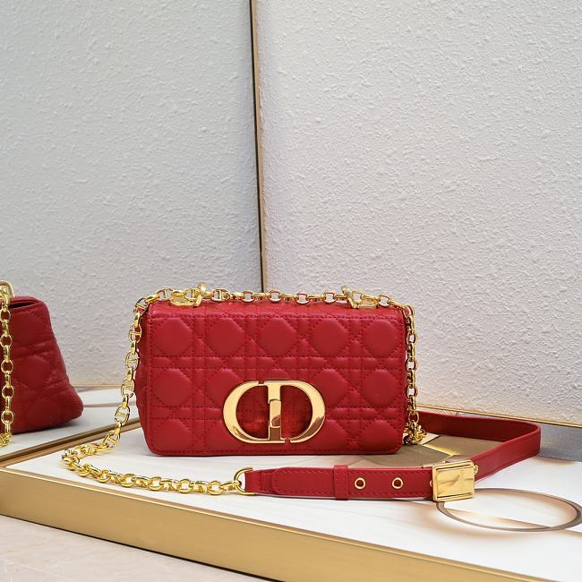 Dior Caro Red Bag 21-13-8CM - 1