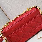 Dior Caro Red Bag 21-13-8CM - 5