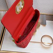 Dior Caro Red Bag 28cm - 5