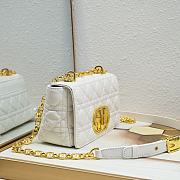 Dior Caro White Bag 21-13-8CM - 4