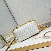 Dior Caro White Bag 21-13-8CM - 3