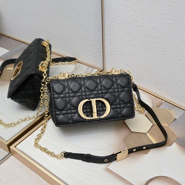 Dior Caro Black Bag 21-13-8CM - 1