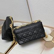 Dior Caro Black Bag 21-13-8CM - 3