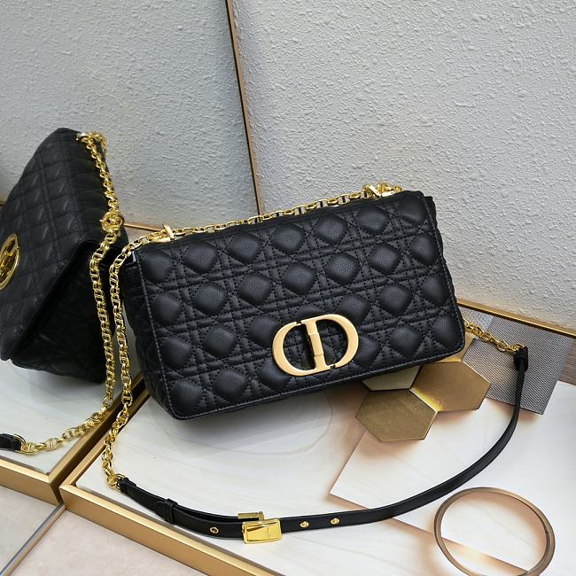 Dior Caro Black Bag 28cm - 1