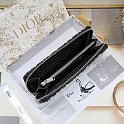 Dior Zipped Long Wallet Beige and Black Dior Oblique 20x11cm - 4