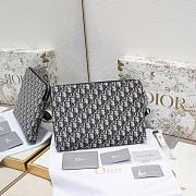 Dior Oblique Canvas Clutch Bag 30x20x2.5cm - 4