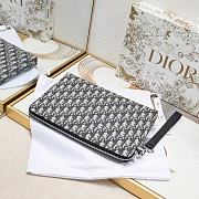 Dior Oblique Canvas Clutch Bag 30x20x2.5cm - 2