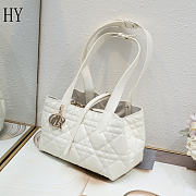 Dior Toujours Bag White 23*15*15cm - 3