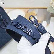 Lady Dior Navy Blue Ultramatte 20cm  - 5