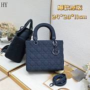 Lady Dior Navy Blue Ultramatte 24cm - 1