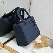 Lady Dior Navy Blue Ultramatte 24cm - 3