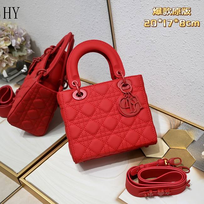 Lady Dior Red Ultramatte 20cm - 1