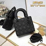 Lady Dior Black Ultramatte 20cm - 1