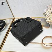 Lady Dior Black Ultramatte 20cm - 4