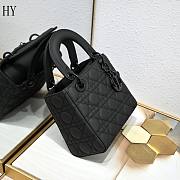 Lady Dior Black Ultramatte 20cm - 3