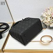 	 Lady Dior Black Ultramatte 24cm - 4