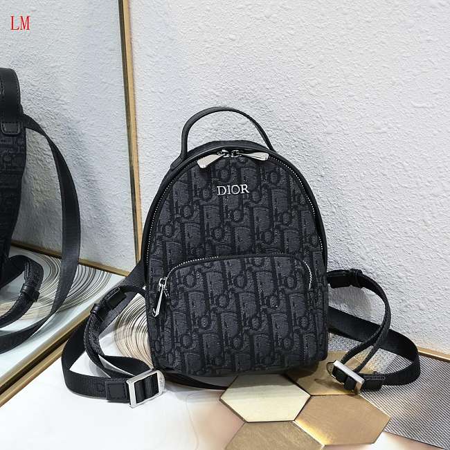 Dior Mini Rider Backpack Black Oblique 24 x 16 x 10cm - 1