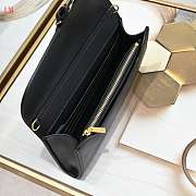 Dior Bobby Pouch With Chain Black 21.5x12x4cm - 5