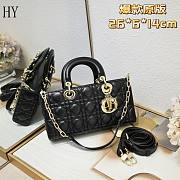 Dior Lady D-Joy Bag Black 26*6*14cm - 1