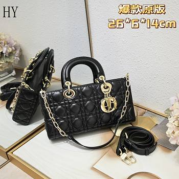 Dior Lady D-Joy Bag Black 26*6*14cm