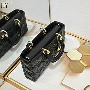 Dior Lady D-Joy Bag Black 26*6*14cm - 4