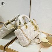 Dior Lady D-Joy Bag White 26*6*14cm - 3