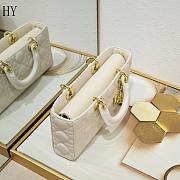 Dior Lady D-Joy Bag White 26*6*14cm - 2