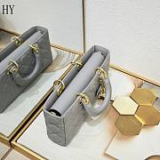 Dior Lady D-Joy Bag Grey 26*6*14cm - 4