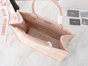 Dior Book Tote Pink Toile De Jouy Embroidery 36 x 27.5x16.8 cm - 5