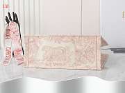 Dior Book Tote Pink Toile De Jouy Embroidery 42 x 35x18.5 cm - 4