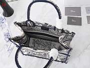 Dior Book Tote Black Toile De Jouy Embroidery 26.5 x 21x14 cm - 5