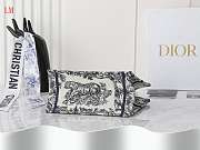 Dior Book Tote Black Toile De Jouy Embroidery 26.5 x 21x14 cm - 4