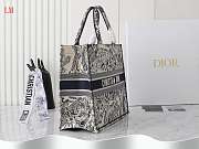 Dior Book Tote Black Toile De Jouy Embroidery 42 x 35x18.5 cm - 5