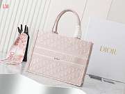 Dior Book Tote Pink Oblique Embroidery 36 x 27.5x16.8 cm - 1