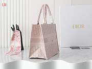 Dior Book Tote Pink Oblique Embroidery 36 x 27.5x16.8 cm - 4