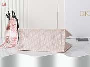 Dior Book Tote Pink Oblique Embroidery 36 x 27.5x16.8 cm - 3