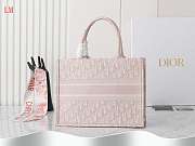 Dior Book Tote Pink Oblique Embroidery 36 x 27.5x16.8 cm - 2