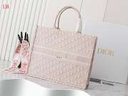 Dior Book Tote Pink Oblique Embroidery 42 x 35x18.5 cm - 1