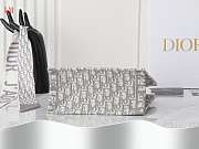 Dior Book Tote Grey Oblique Embroidery 26.5 x 21x14 cm - 5