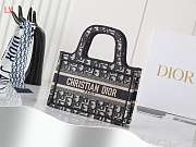 Dior Book Tote Oblique Embroidery 22 x 17x7 cm - 1