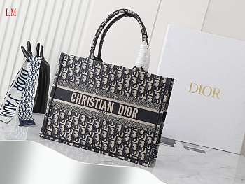 Dior Book Tote Oblique Embroidery 36 x 27.5x16.8 cm