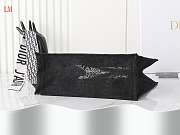 Dior Book Tote Black Toile de Jouy Soleil Macramé Embroidery 42 x 35x18.5 cm - 3