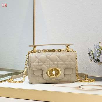  Dior Jolie Top Handle Beige Bag 19x12x6cm