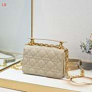  Dior Jolie Top Handle Beige Bag 19x12x6cm - 4