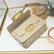  Dior Jolie Top Handle Beige Bag 19x12x6cm - 3