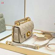  Dior Jolie Top Handle Beige Bag 19x12x6cm - 2