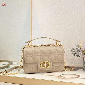 Dior Jolie Top Handle Beige Bag 22x14x8m