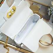 Dior Jolie Top Handle White Bag 19x12x6cm - 5