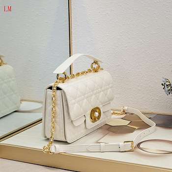 Dior Jolie Top Handle Beige Bag 22x14x8cm